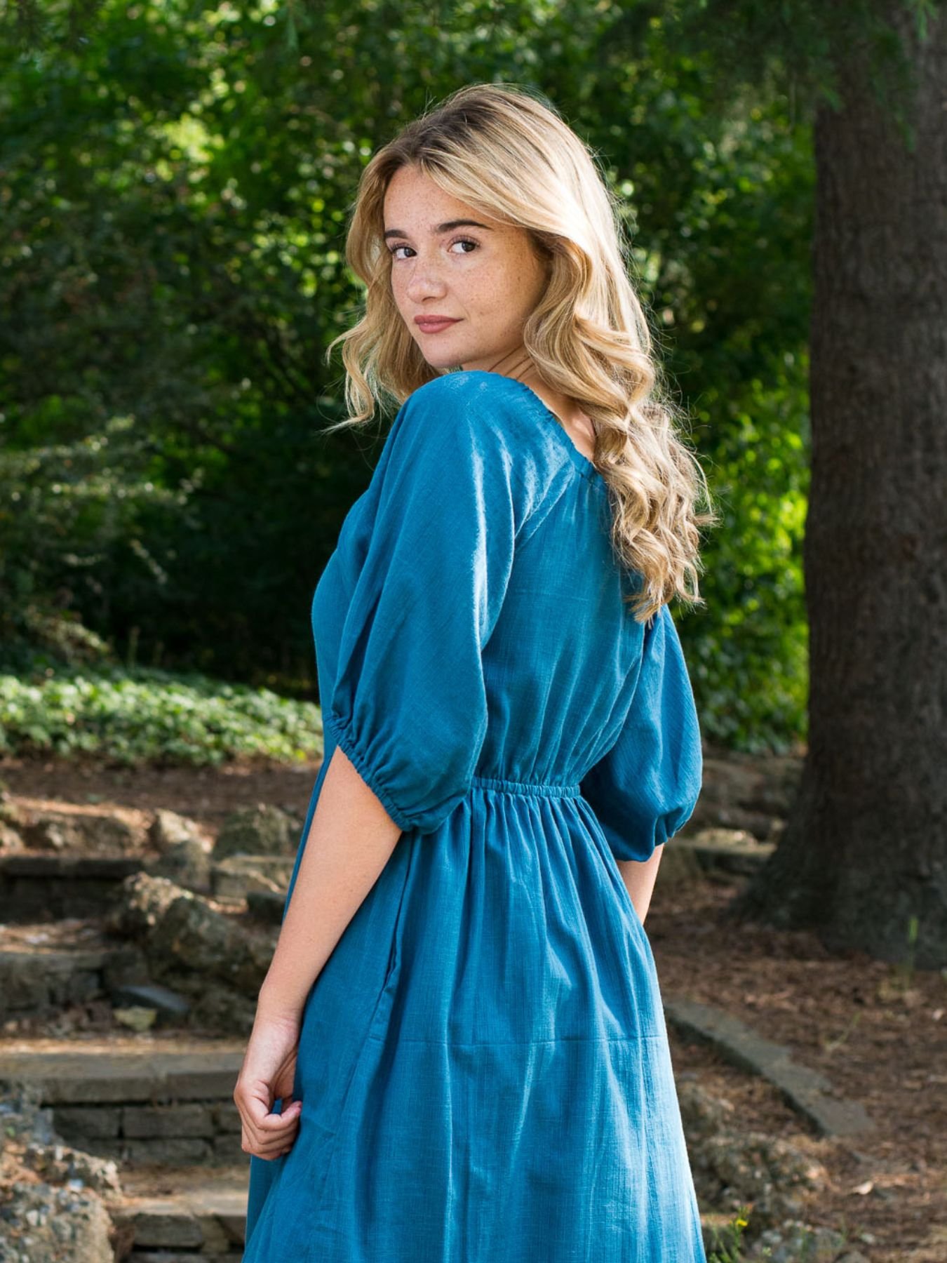 blue-cotton-puff-sleeve-womens-dress.jpg
