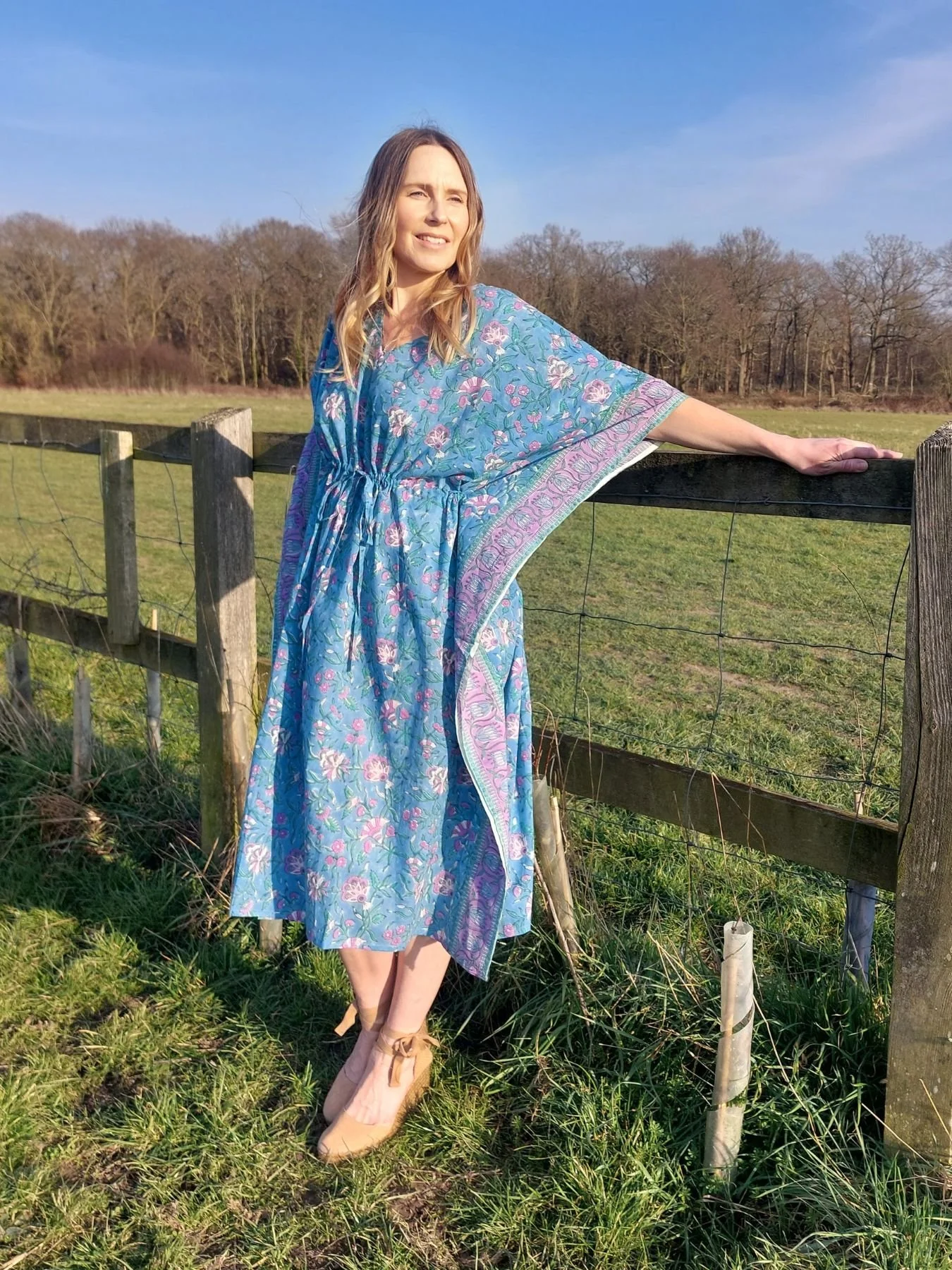 Ethical And Sustainable Kaftans UK | Hand Block Printed Organic Cotton  Beach Cover-ups  Jenerous