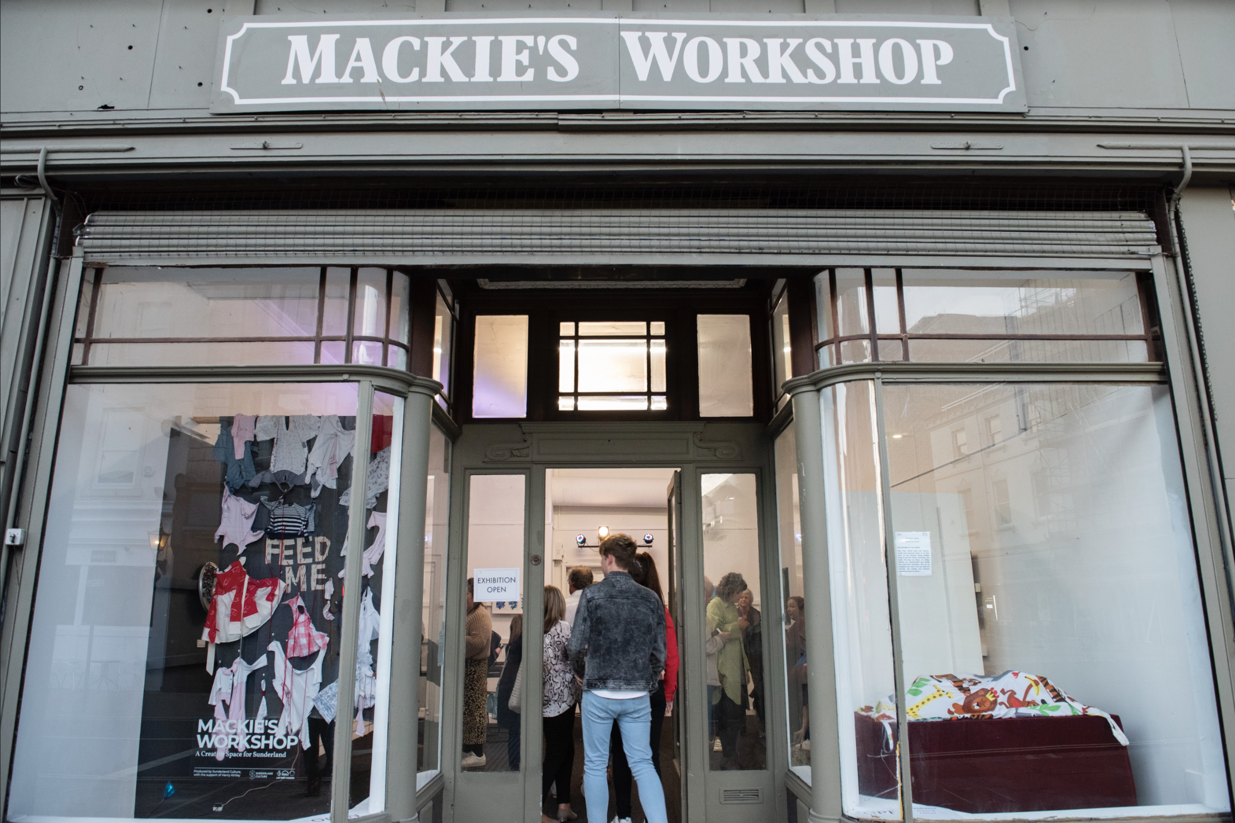 Meanwhile, visitors to the ArtyParti Celebration event were invited to see the final arts exhibition in the Mackie’s Corner gallery space. A collection of work by members of the Sunderland INDIE, celebrating a year of arts exhibitions at Mackie’s Co…