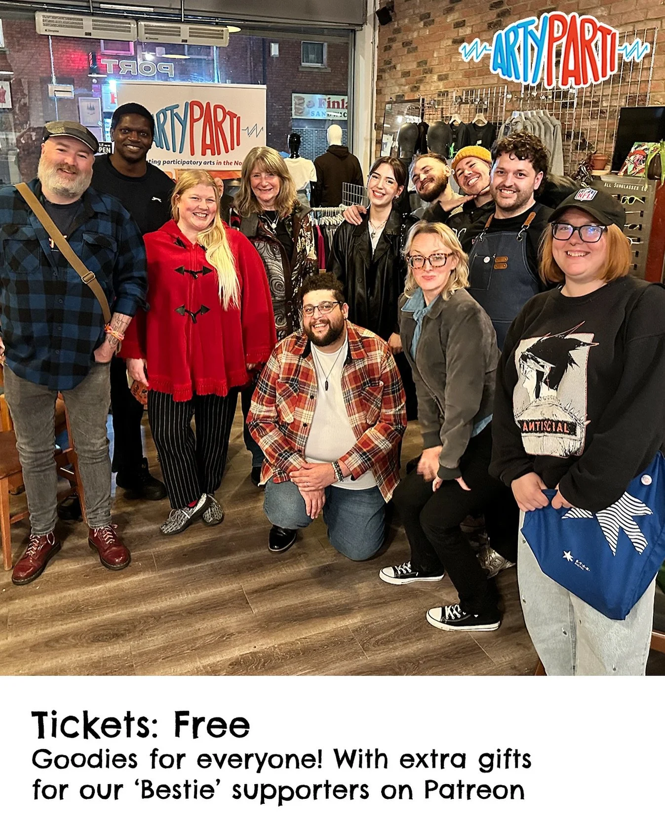 Our final event of 2025 is on Wednesday 17th December 🥰🎉

We&rsquo;re celebrating #ArtyParti turning 10 years old - that&rsquo;s a whole decade of bringing #artist &amp; #creatives people together

Join us at this free event at Port Independent to 