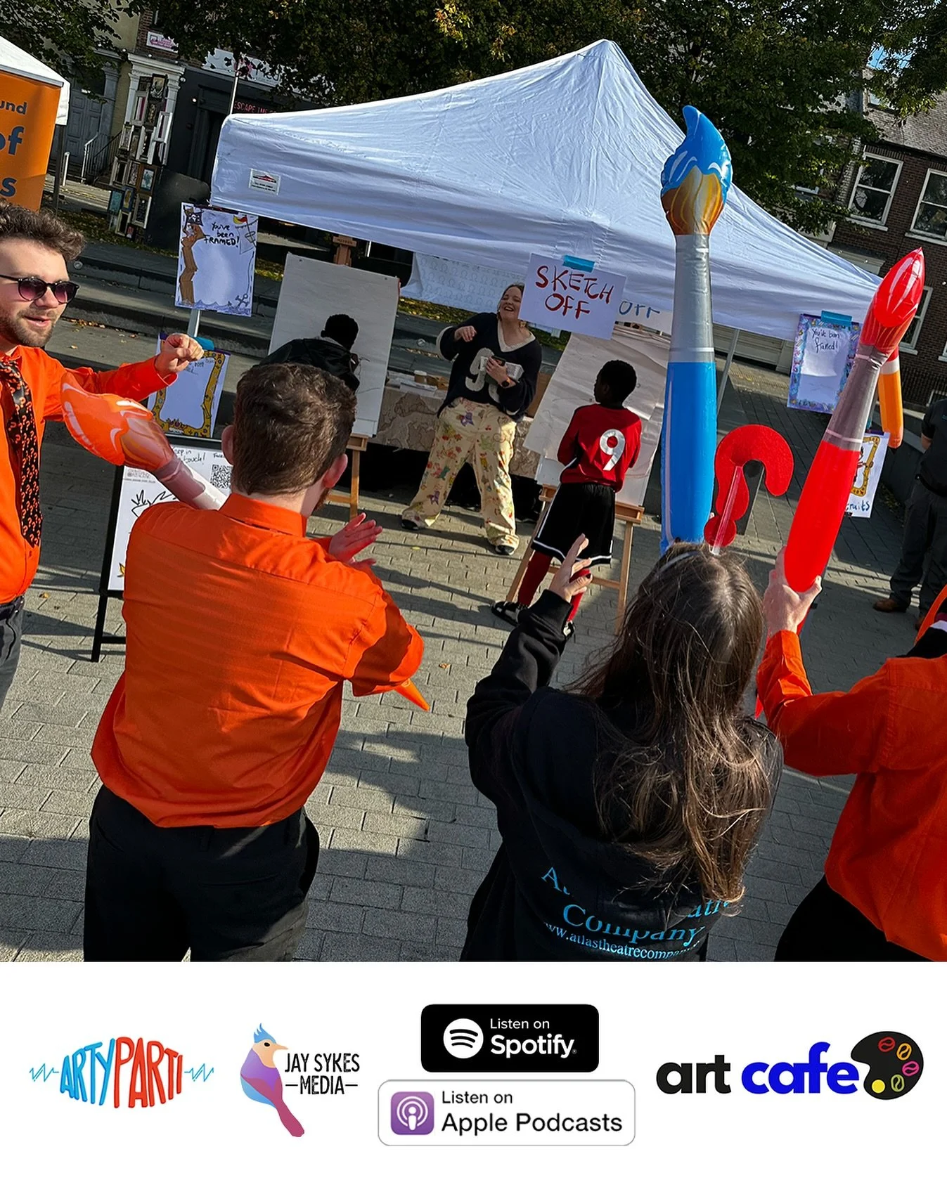 A new episode of the #ArtyParti #podcast is now available to enjoy - use the link in our bio, or listen wherever you get your podcasts 🎨🎉🎙️

Artist, and Festival Organiser &amp; Director Su Devine @devine.artist of @artcafe_sunderland tours us aro