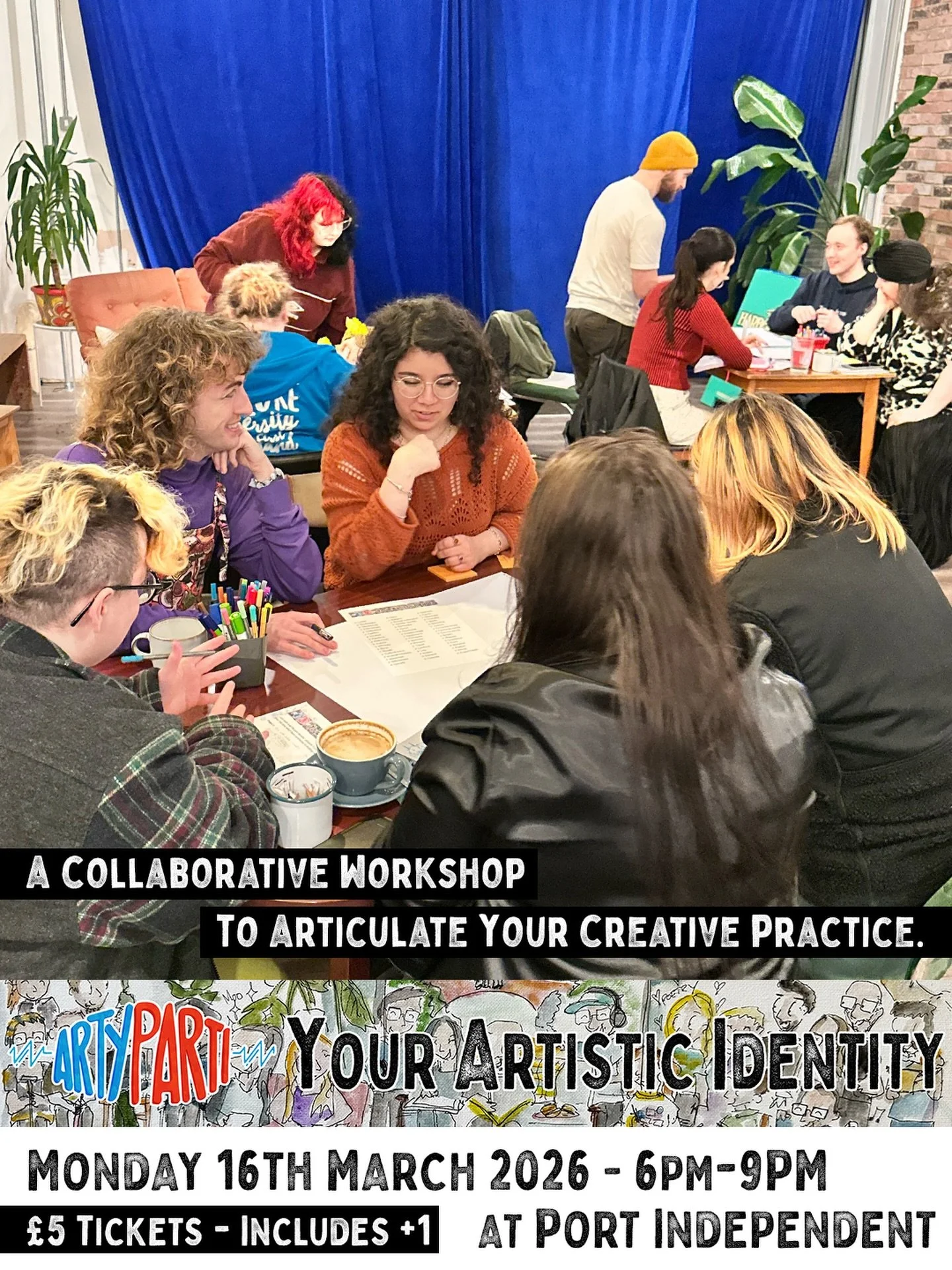 #ArtyParti presents &lsquo;Your Artistic Identity&rsquo; - an informal workshop-based event with creative professional development at its heart.

We&rsquo;d love to see you there - tickets in our bio 🥰🎉

This event series is about developing your v