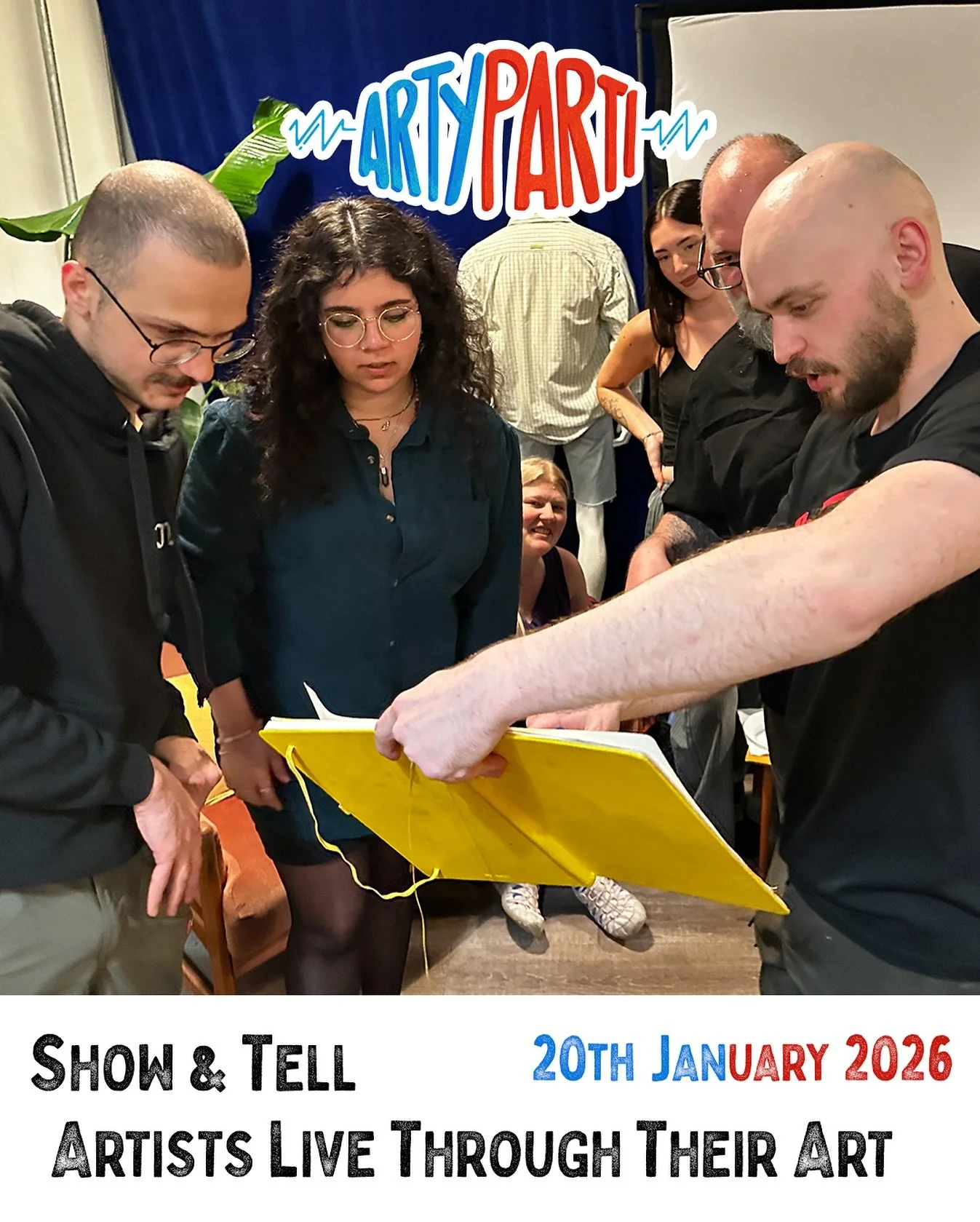 A new episode of the #ArtyParti #podcast is now available to enjoy - use the link in our bio, or listen wherever you get your podcasts 🎨🎉🎙️

At &lsquo;Show &amp; Tell&rsquo;, #artists &amp; #creatives of various disciplines are invited to &ldquo;s