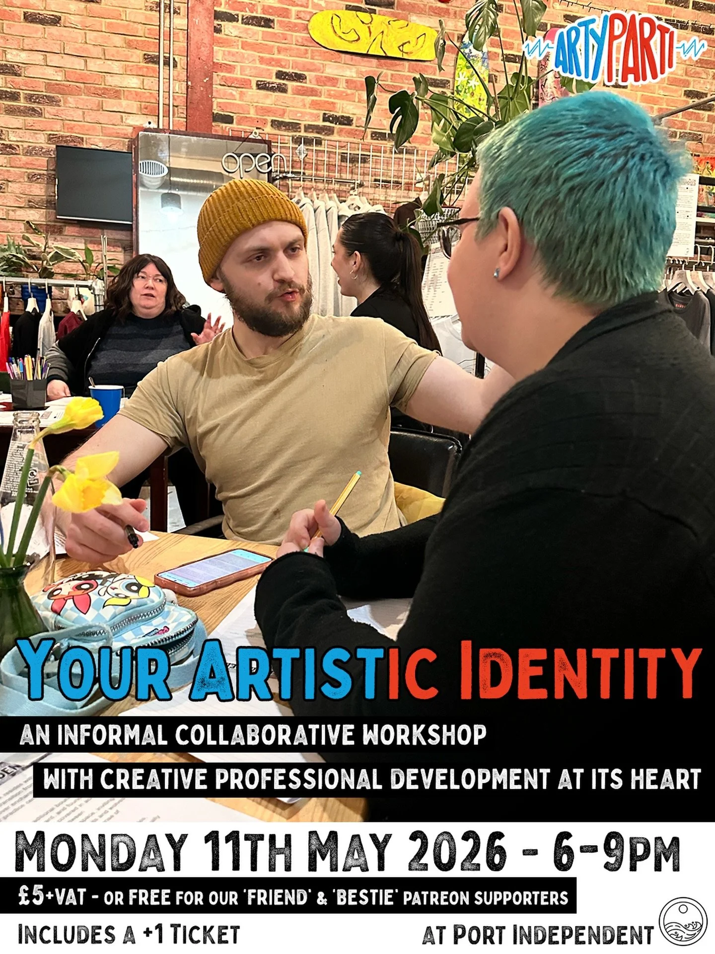 Our next #YourArtisticIdentity event is next month 🎨🎉🎙️

If you&rsquo;re a creative practitioner from any discipline, and based in or around #Sunderland, you&rsquo;re invited to join us for a chilled informal workshop that&rsquo;s focused on creat