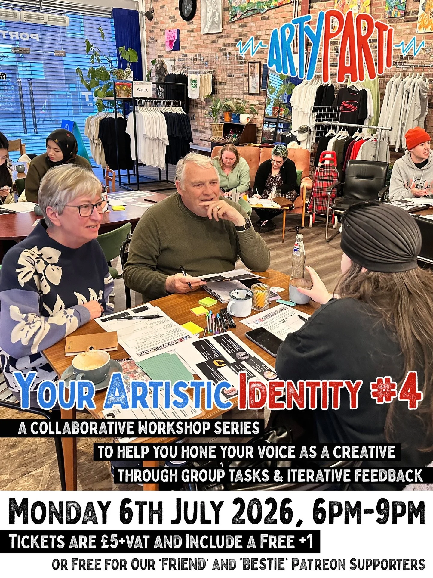 Your Artistic Identity #4 🎨🎉🎙️

⏰ Monday 16th July 2026, 6-9pm
📍 at @portindependent in #Sunderland

🎟️ Tickets are &pound;5+VAT and include a complimentary +1
or free for our &lsquo;Friend&rsquo; and &lsquo;Bestie&rsquo; supporters on Patreon

