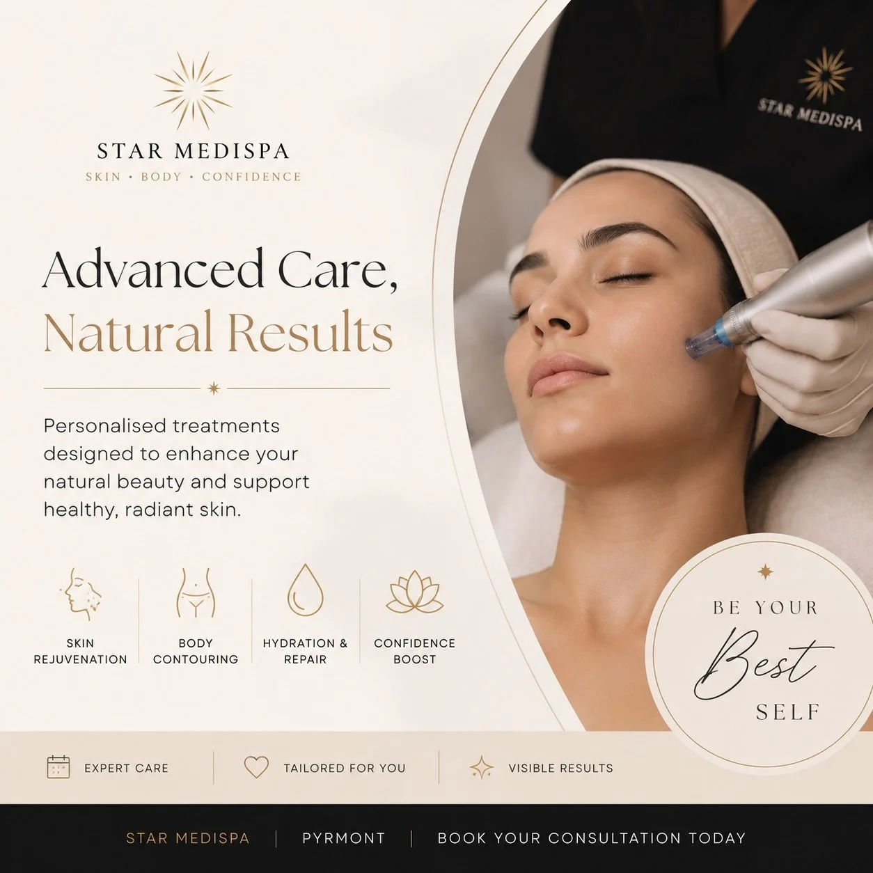 Advanced care, natural results ⭐️ 

At Star Medispa, every treatment is tailored to support healthy, radiant skin while enhancing your natural beauty.
From skin rejuvenation and hydration treatments to advanced laser and collagen therapies, we&rsquo;