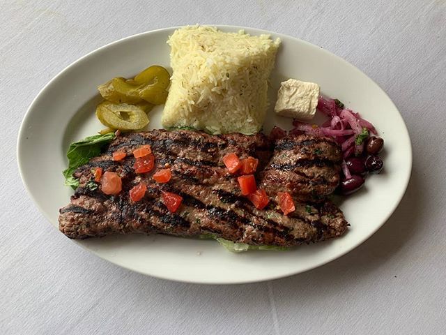 It's the start of a new week &amp; we are drooling over this Lamb Kafta Entree! Come on in tonight &amp; order this delicious meal &amp; don't forget to save room for dessert! 
#mediterraneanfood #eathereindy #canalbistro #eatlocalindy #broadripplevi