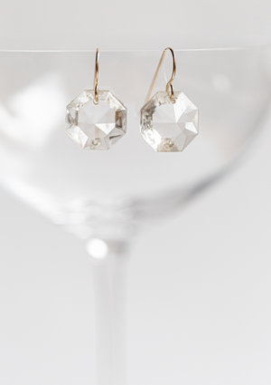 Vintage Chandelier Crystal Earrings Rue Vautier Vintage Chandelier Crystal Earrings, Things To Do With Old Chandelier Crystals