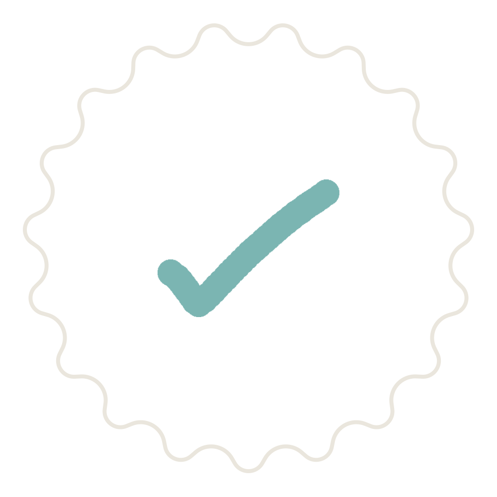 A green tick icon.