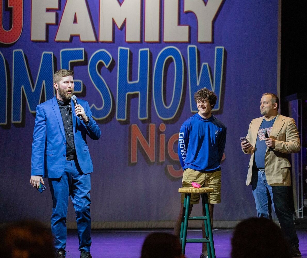 We are back tonight! 6:30 to 8 in the Auditorium. Don&rsquo;t go to the Barn or 303&hellip; we won&rsquo;t be there. Your whole family is invited to The Big Family Gameshow, but YES you should still come even if you&rsquo;re flying solo tonight. We&r