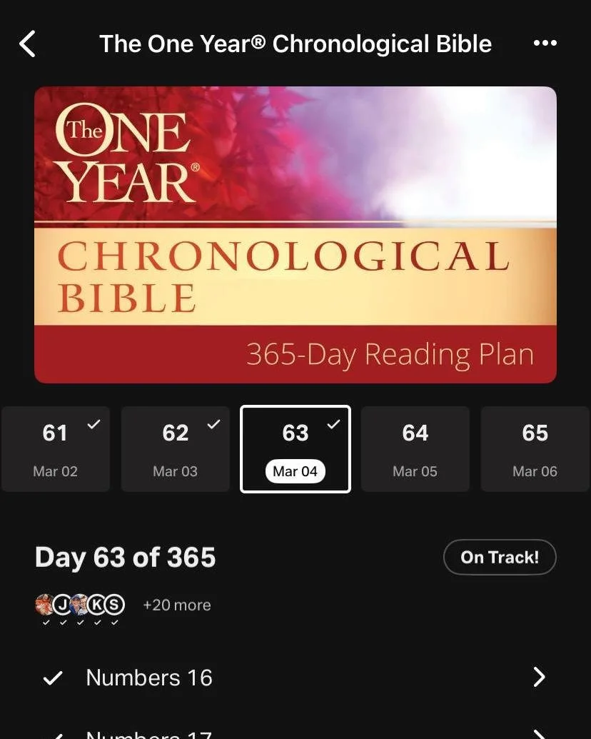 Back in January, we shared with the church family an assortment of tools to use in personal study to grow in the practice of Bible engagement: learning to know, love, and follow the teaching of Scripture. One of these tools is a chronological Bible r