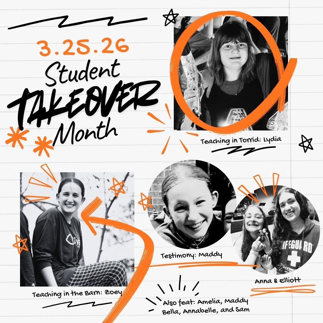 Busy night tonight! Student Takeover, Combined Worship, After Hours, last week before break, final Wednesday before Detroit apps are due!

Tonight: 6:30-8 we&rsquo;re wrapping up student takeover month. We&rsquo;ll end the night with a time of combin