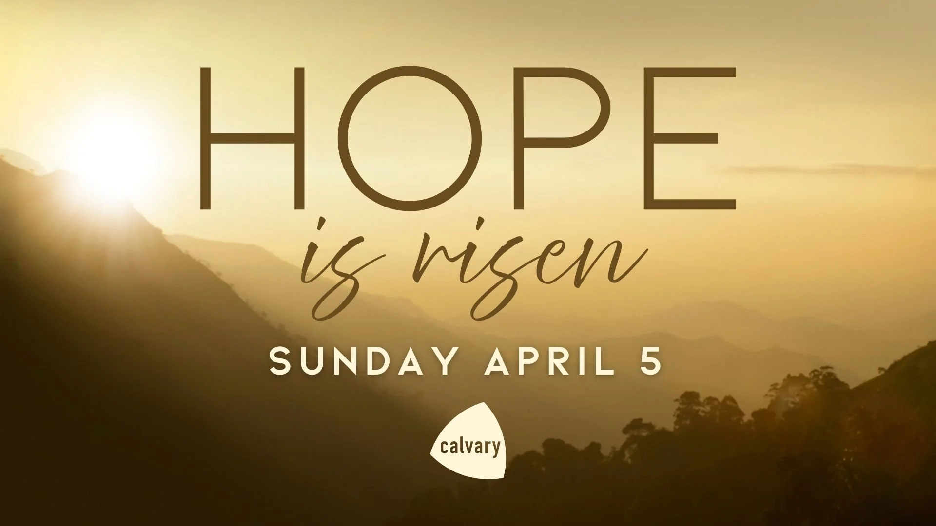 Join us as we worship our risen and living Savior who offers us HOPE! Details at cbcjoy.org/easter.