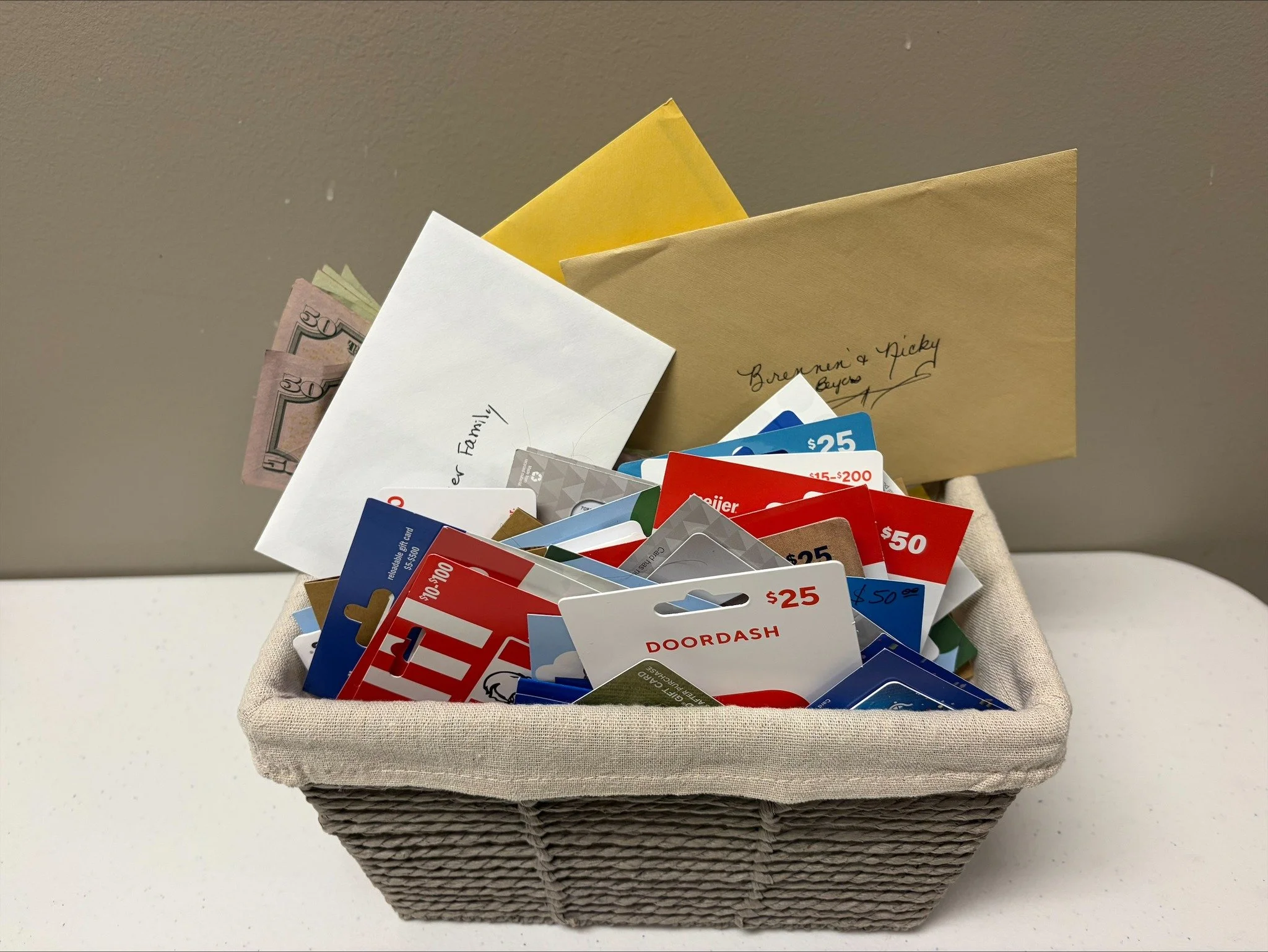 Thank you so much for all the generous contributions to bless our Global Partners, Brennen &amp; Nicky Beyer and their family. We had 59 contributions and look forward to delivering them this week!