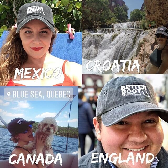 You've already taken our hats all over the world. We can't wait to see where the end up next! Look for a hat restock next week. #betterbootproductions