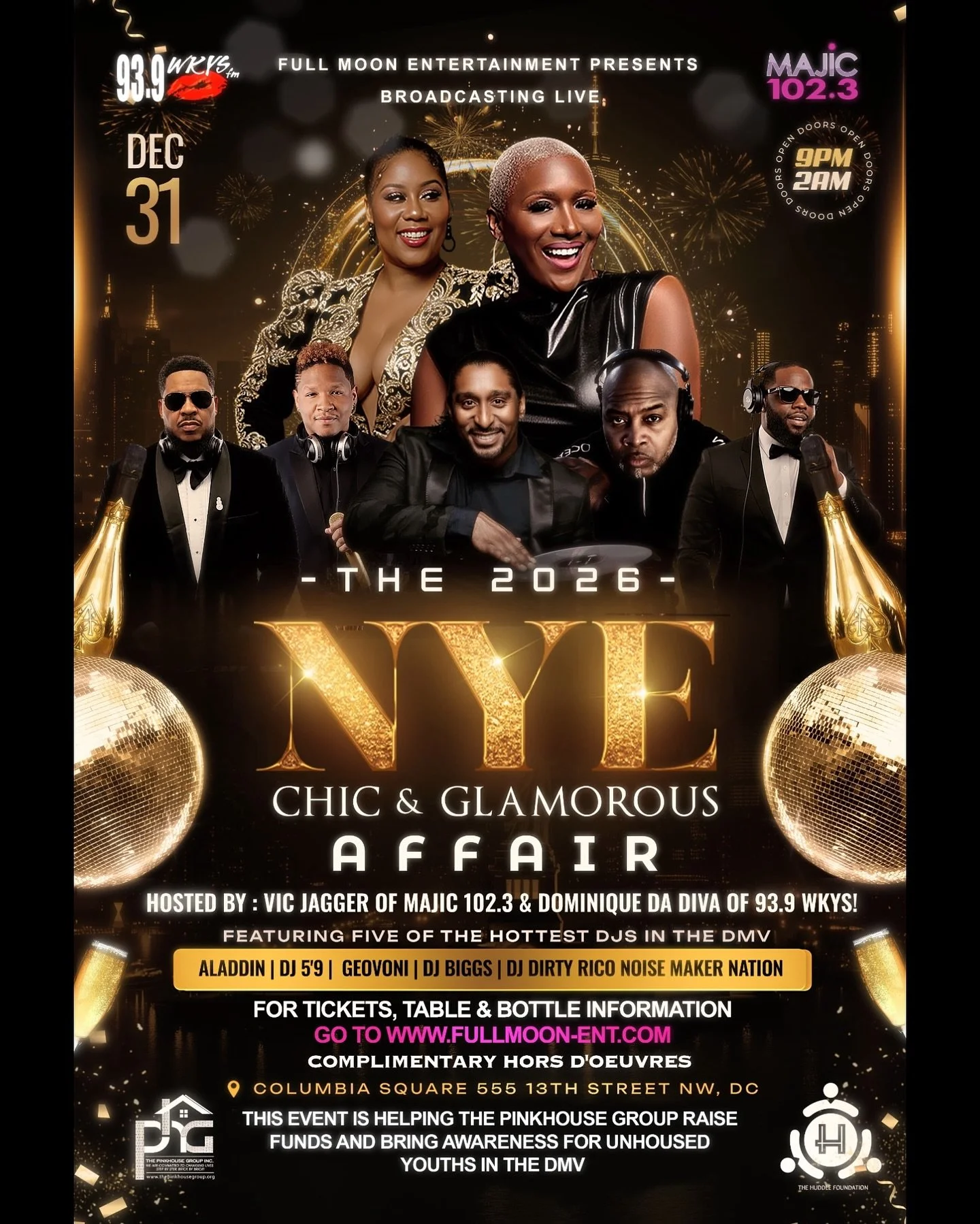 The Hottest NYE Event In The City! 🔥 Grab your tickets now &amp; let&rsquo;s toast to 2026! 🥂✨

Repost &mdash; @iamdump 🎉Come join the 2026 NYE Chic &amp; Glamorous Affair!🎉

📅 Date: December 31, 2025 
🕘 Time: 9 PM - 2 AM 
📍 Location: Columbia