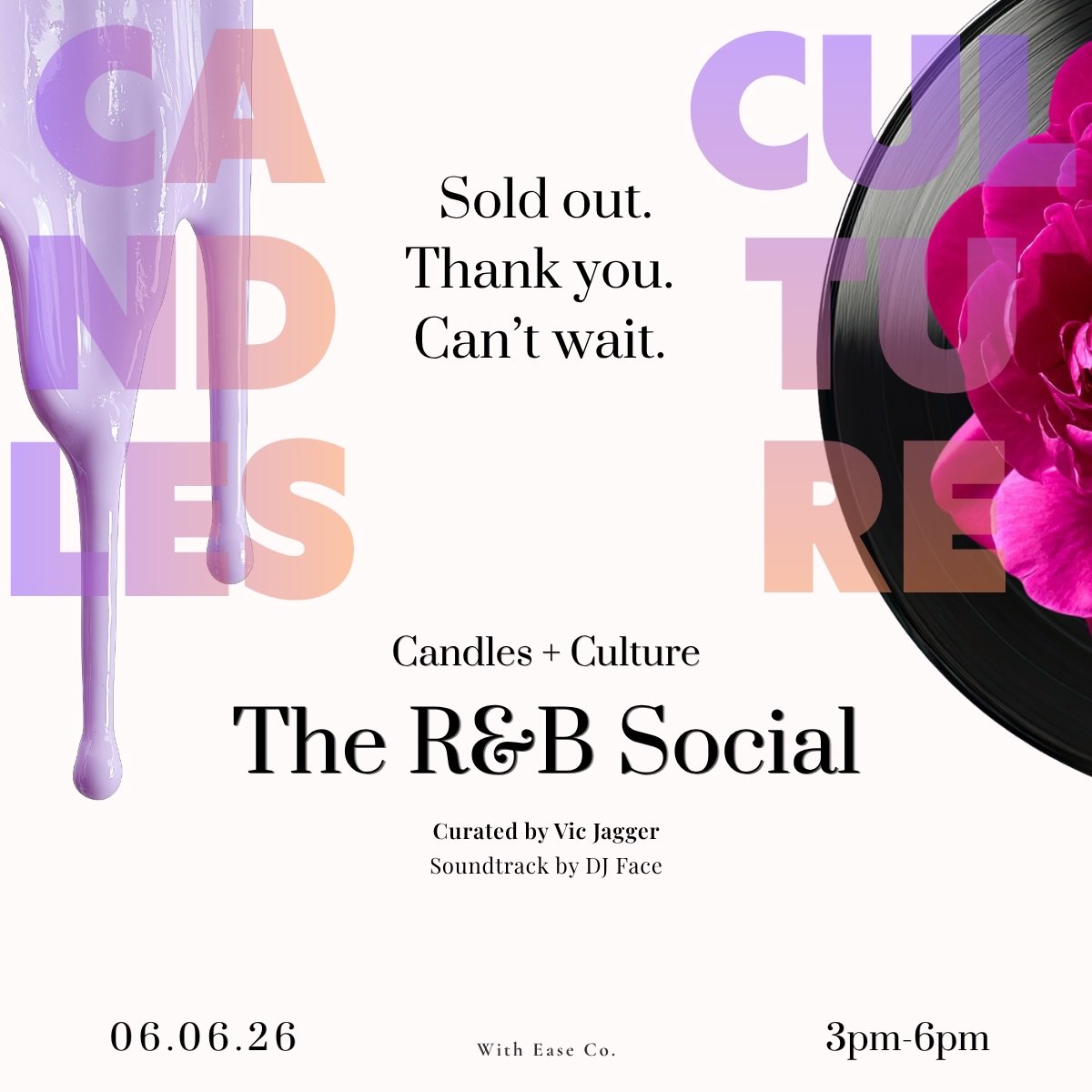 From virtual candle making workshops in 2020&hellip; to my first sold out in-person experience&hellip;

Grateful doesn&rsquo;t even fully cover it. 🩷

Thank you to every person who believed in the vision, shared the flyer, offered to help, bought a 