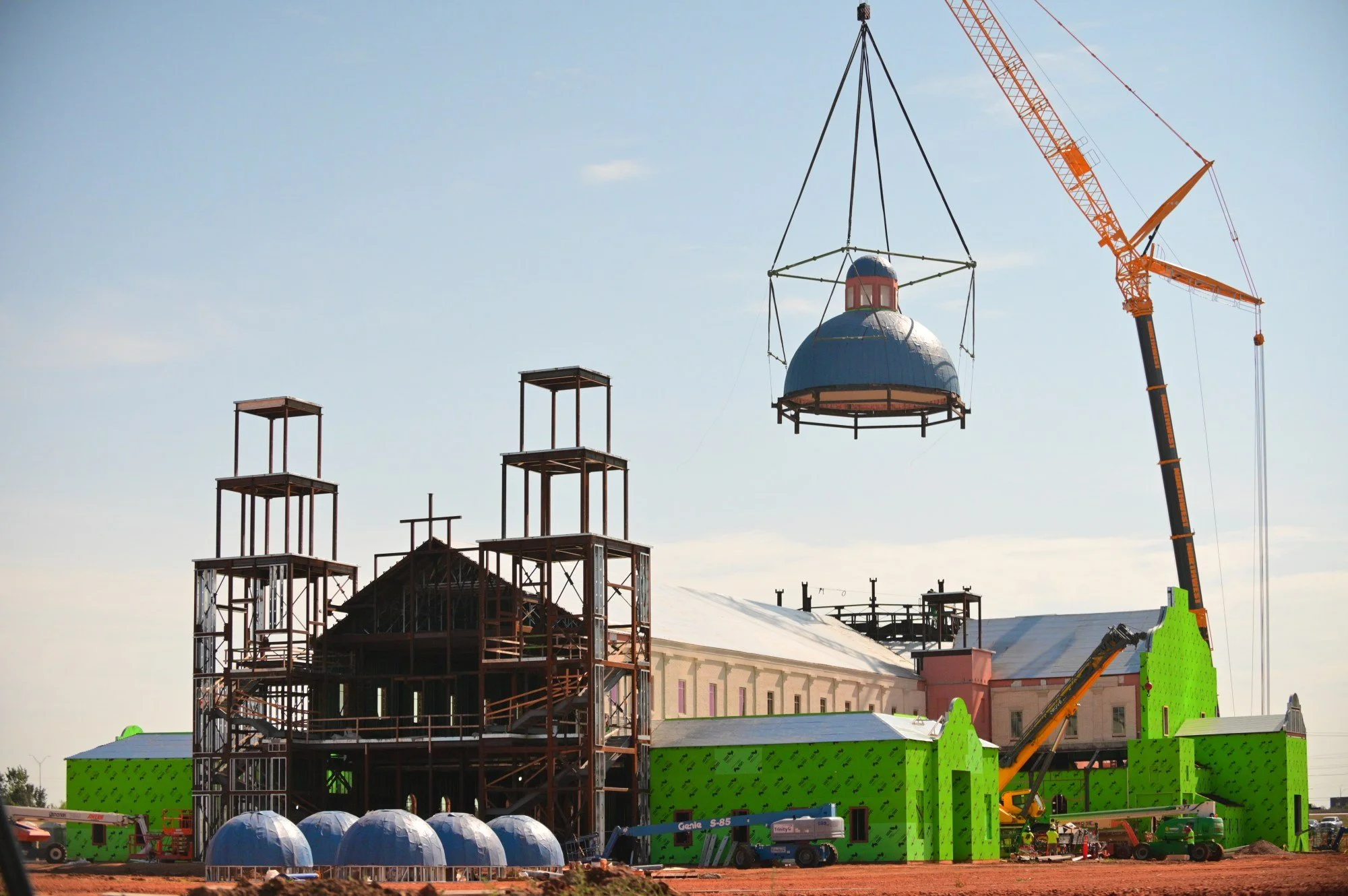 KFOR NEWS 4: Dome lifted into place on shrine for Oklahoma martyr