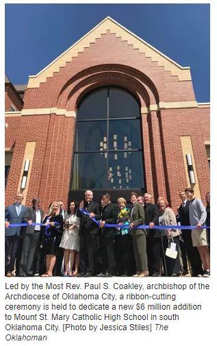 The Oklahoman: Mount St. Mary dedicates new 6 million addition
