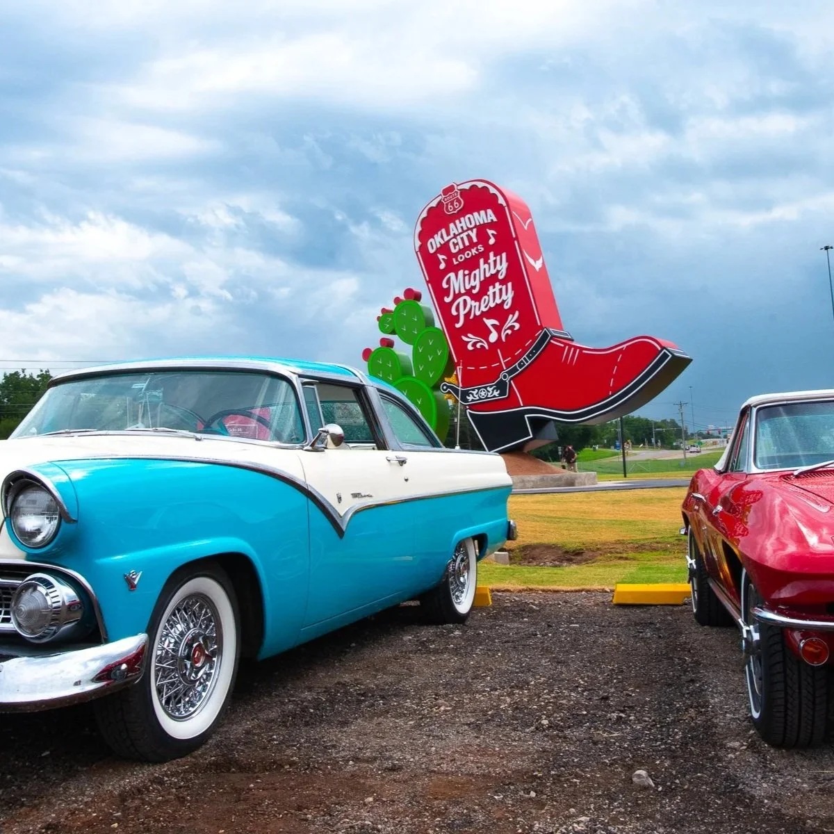 “Kicks 66” sculpture now open near National Cowboy &amp; Western Heritage Museum