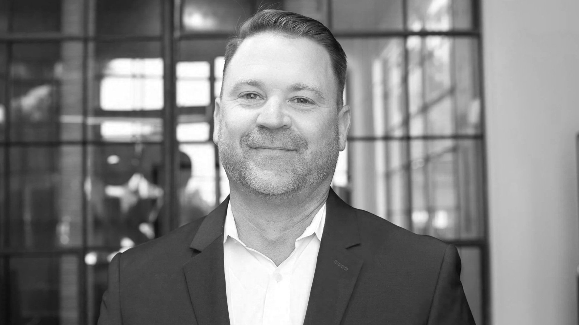 A black and white picture of Jarrod Howeiler