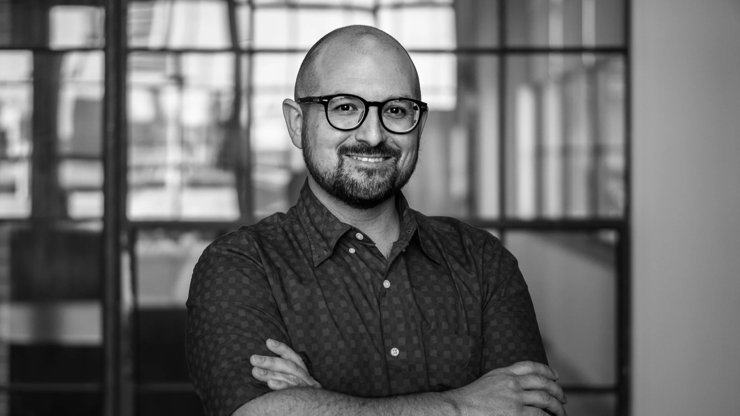 Black and white photo of Ben Ramsay