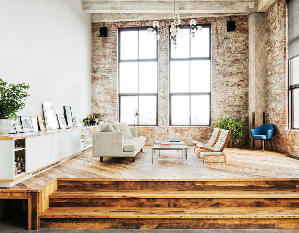 brooklyn loft , upper sitting are