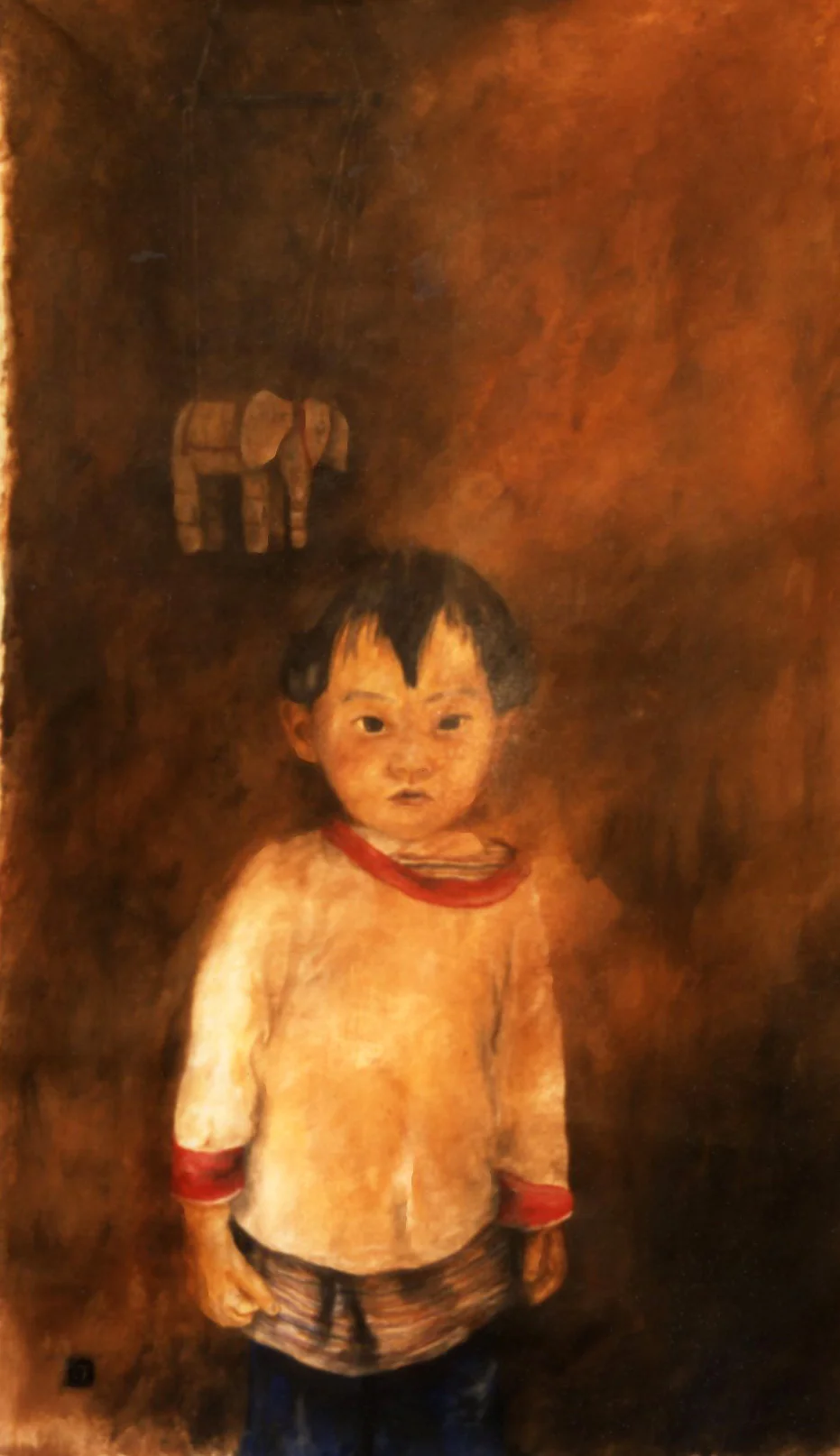 boy and elephant