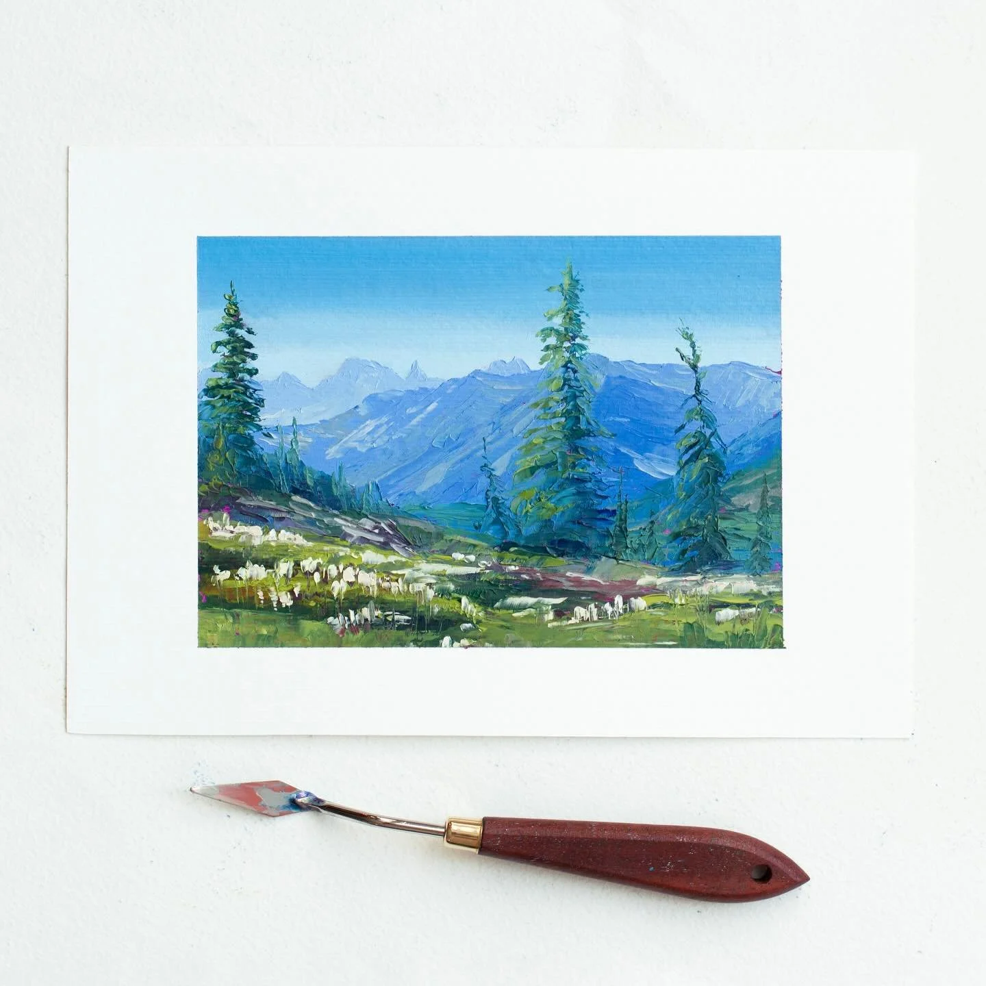 I have one study included in my Sunshine Meadows Collection. It&rsquo;s 5x7&rdquo; oil on canvas paper, and comes with a custom matte, ready to pop into any 8x10&rdquo; frame. 

Available tomorrow, March 26. My Collector&rsquo;s List gets early acces