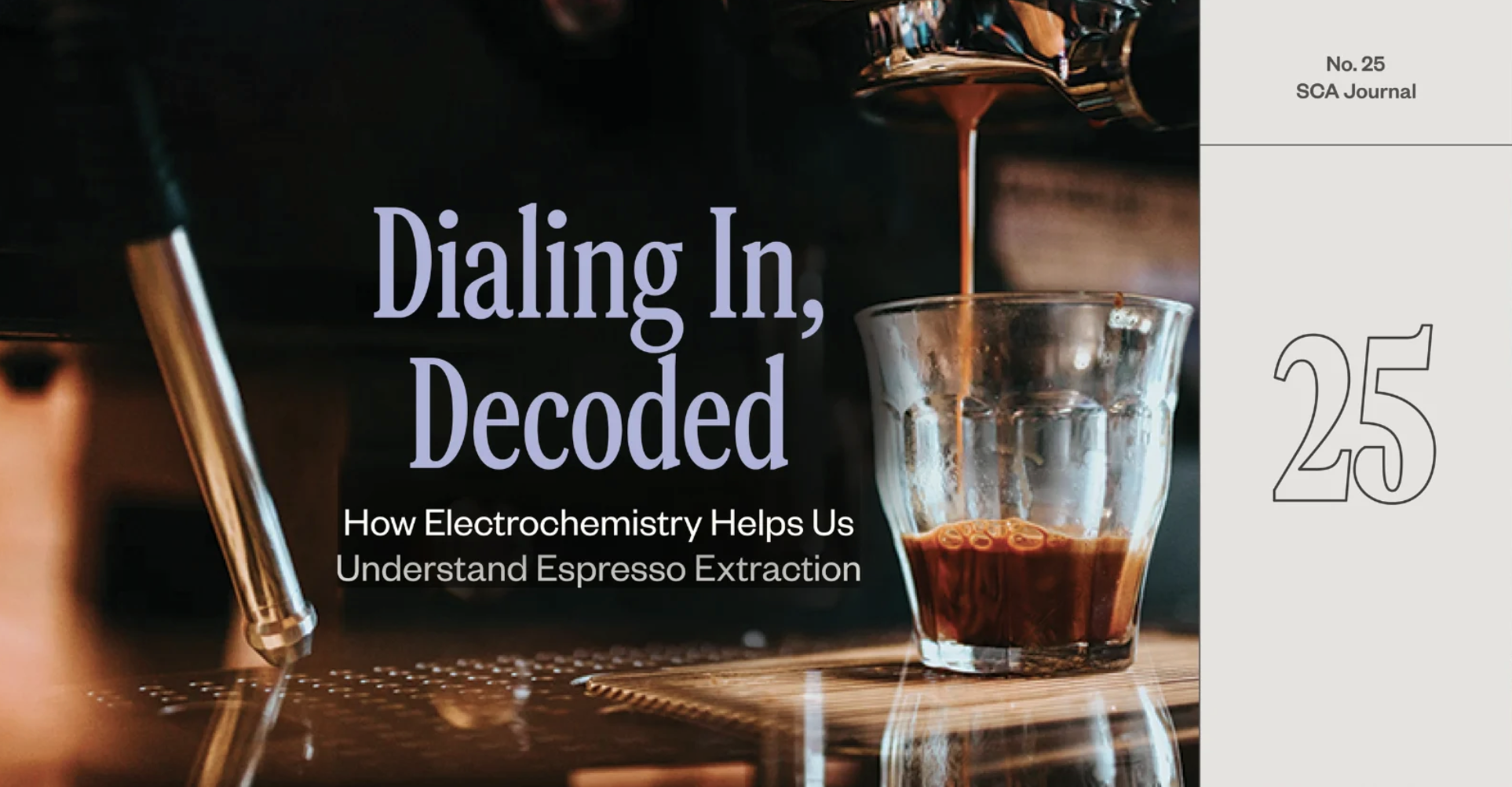 Dialing In, Decoded: How Electrochemistry Helps Us Understand Espresso Extraction