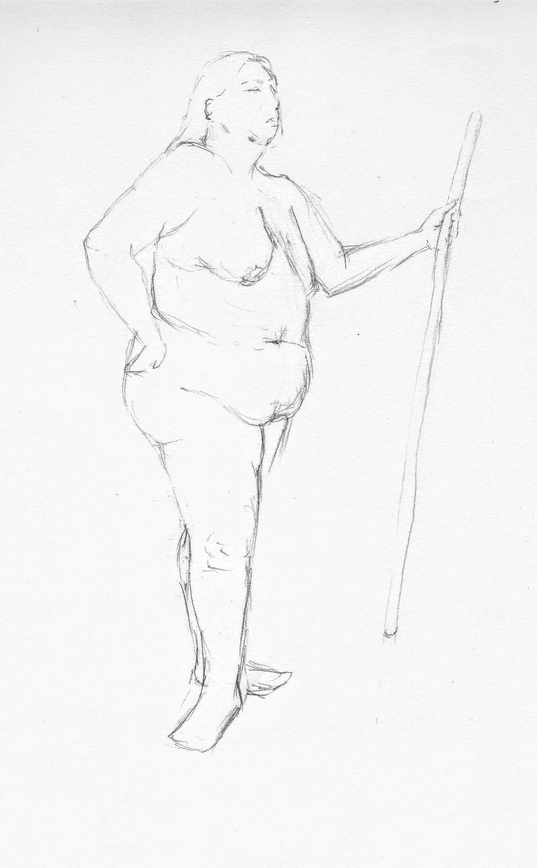 Figure Drawing of a Woman