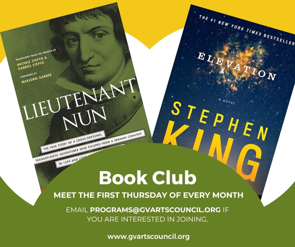 Those of you in our monthly Book Club here is next month's TWO book, we can't wait to hear everyone's feedback!

Book: Elevation by Stephen King &amp; Lieutenant Nun by Catalina de Erauso

If you cannot find a copy of Lieutenant Nun, here is a pdf co