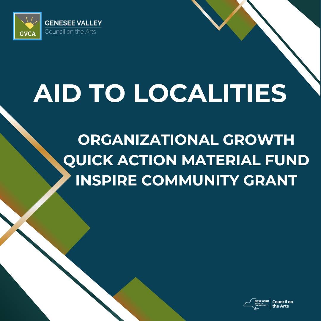 The Genesee Valley Council on the Arts (GVCA) is thrilled to announce that we have launched a new grant opportunity for Monroe and Livingston County, under the program entitled &ldquo;Aid to Localities&rdquo;. New York State Senate Majority Leader An