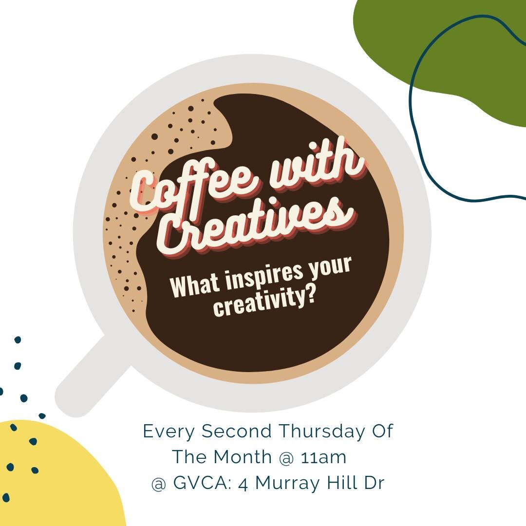 Join us Thursday, April 11th, for our monthly Coffee with Creatives meeting held at Genesee Valley Council on the Arts. 

This is held every second Thursday of the Month at 11am at 4 Murray Hill Dr, Mt. Morris, NY.