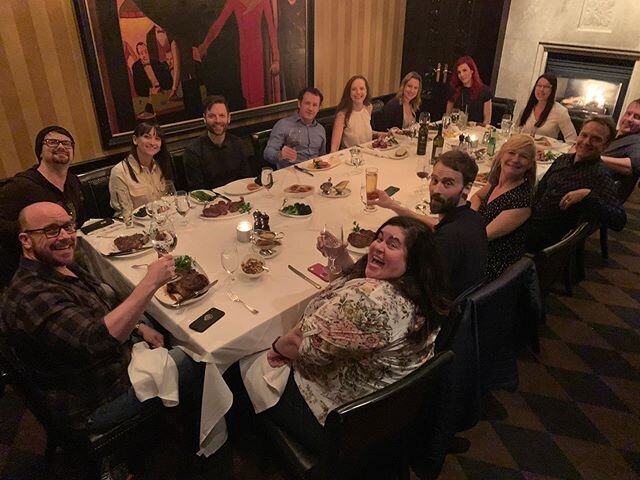 What a wonderful night at Gotham Steakhouse for my Birthday dinner. Off to the island today. @snowedincomedytour @gothamvancouver 
#snowedincomedytour #vancouver #gothamsteakhouse #bdaydinner