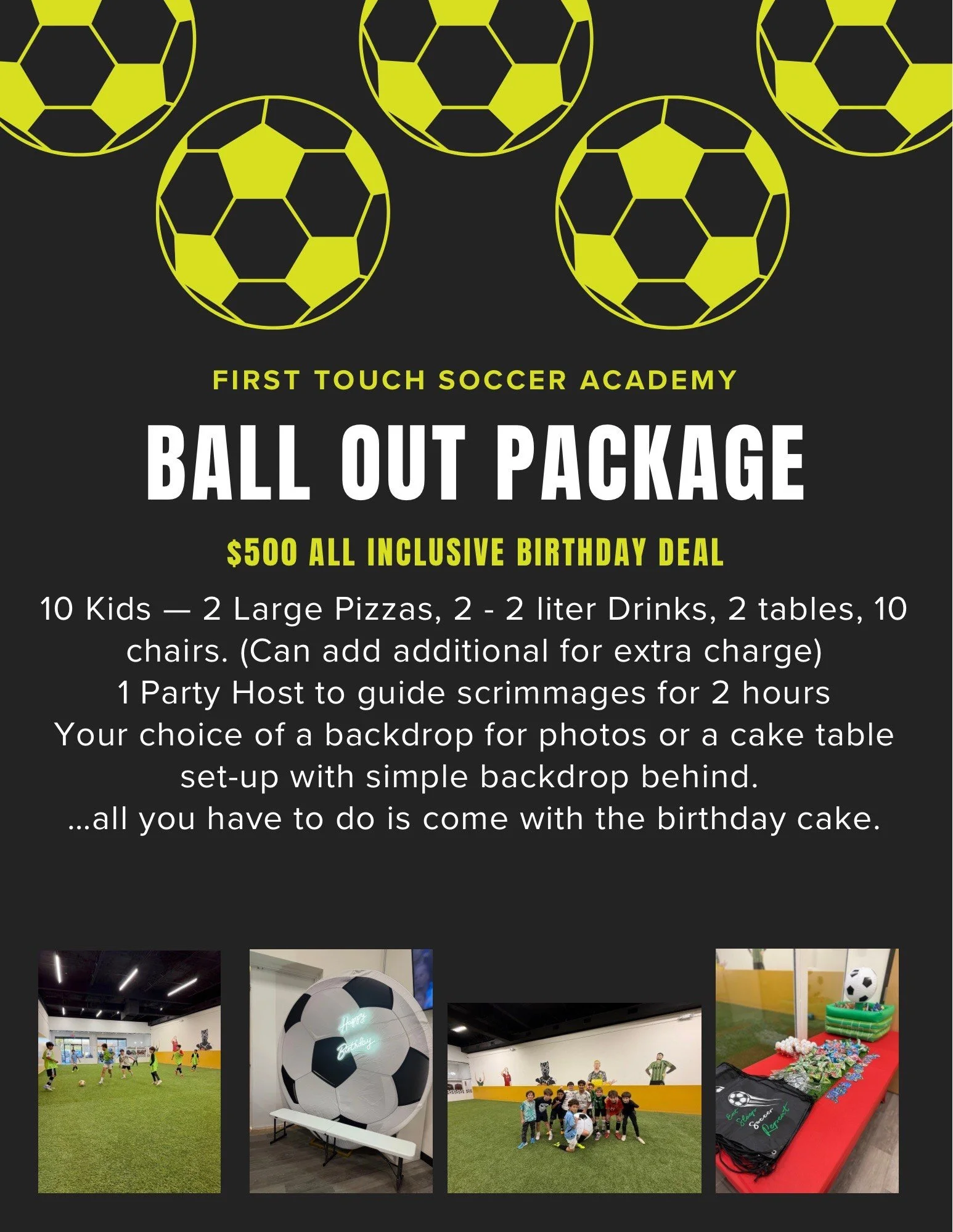 An aerial view of a small soccer practice field with three players practicing, surrounded by a fence, and a parking lot nearby.