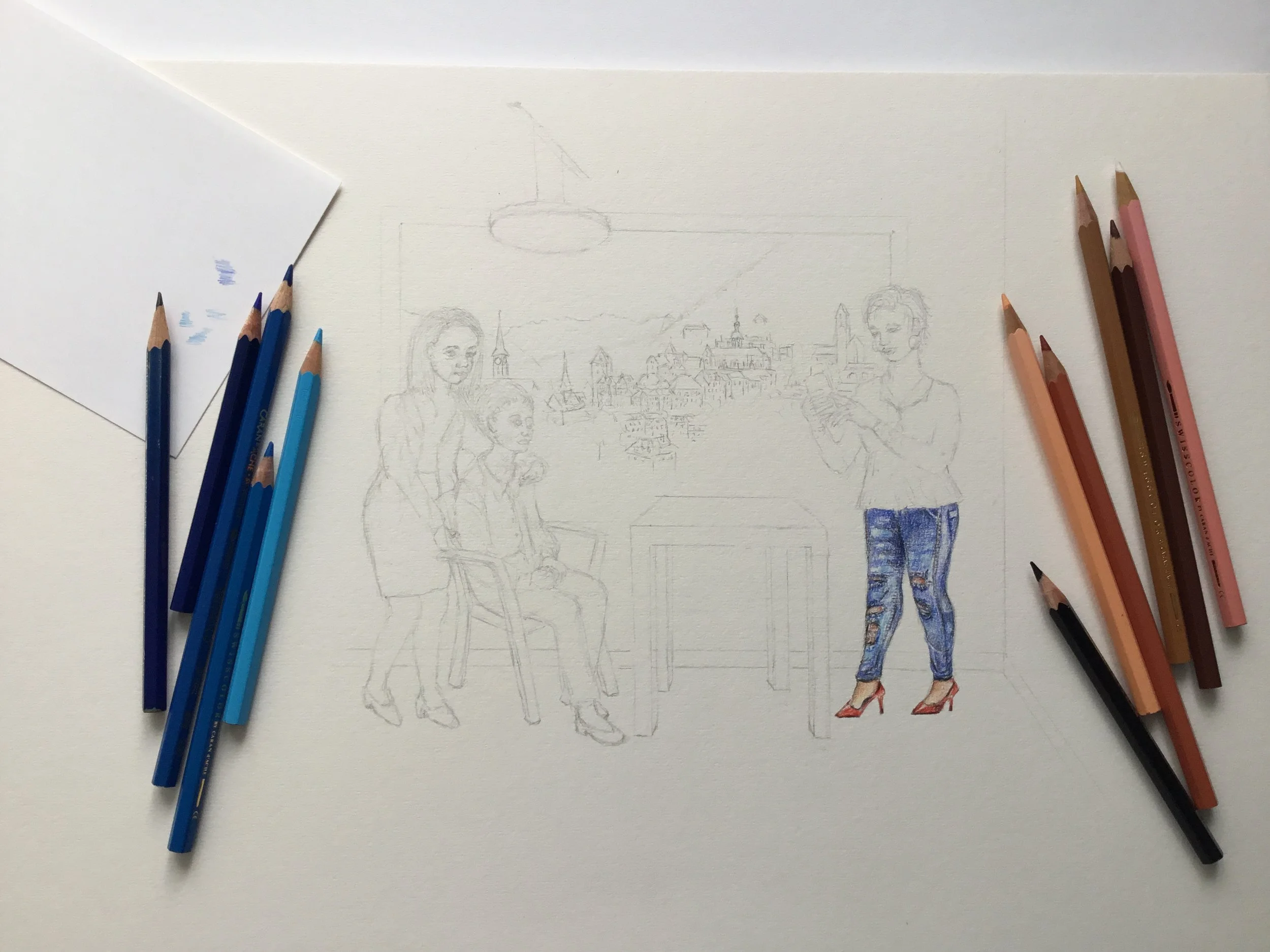 The characters from a novel come alive.