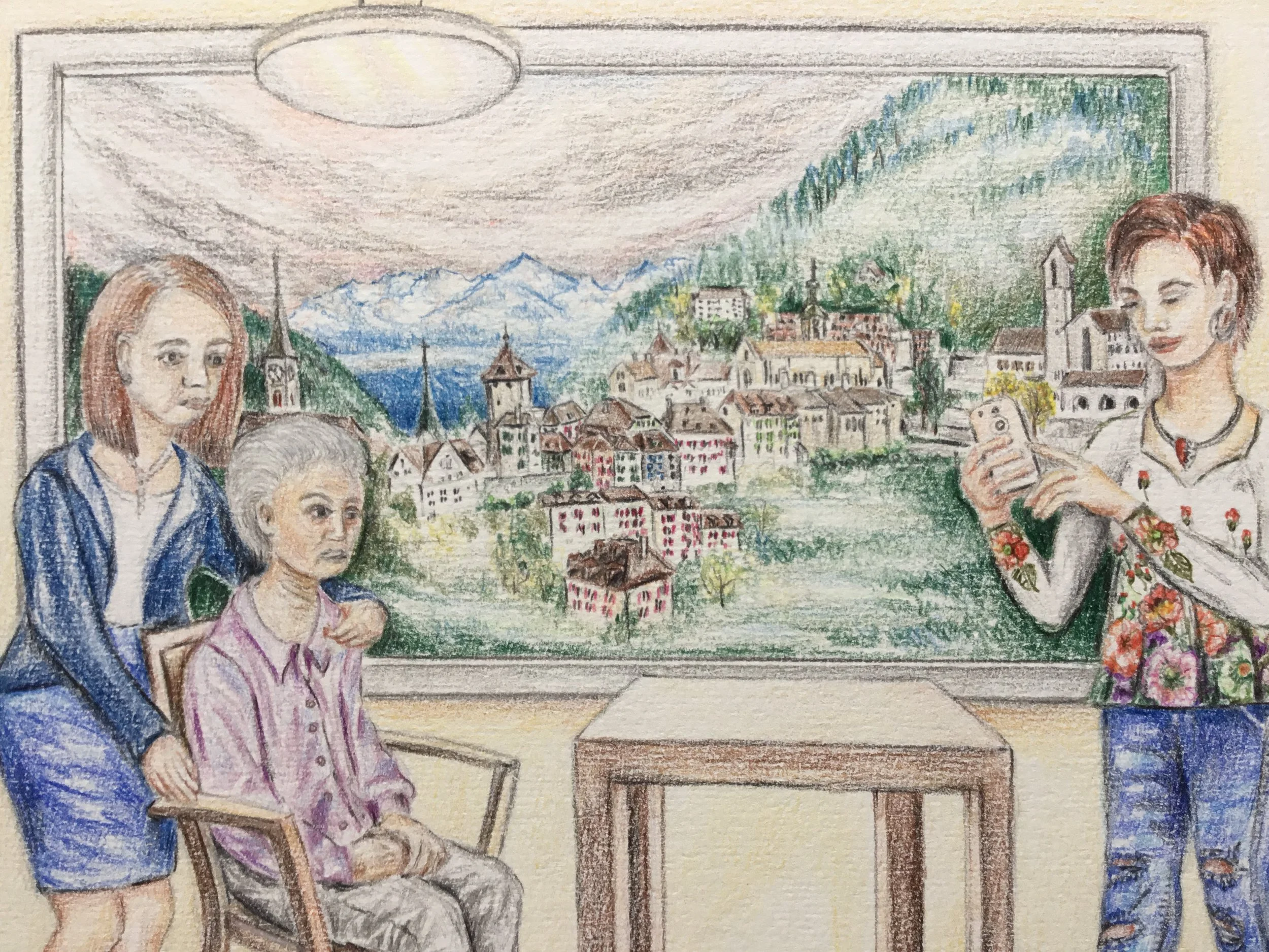 The characters from a novel come alive 2. 