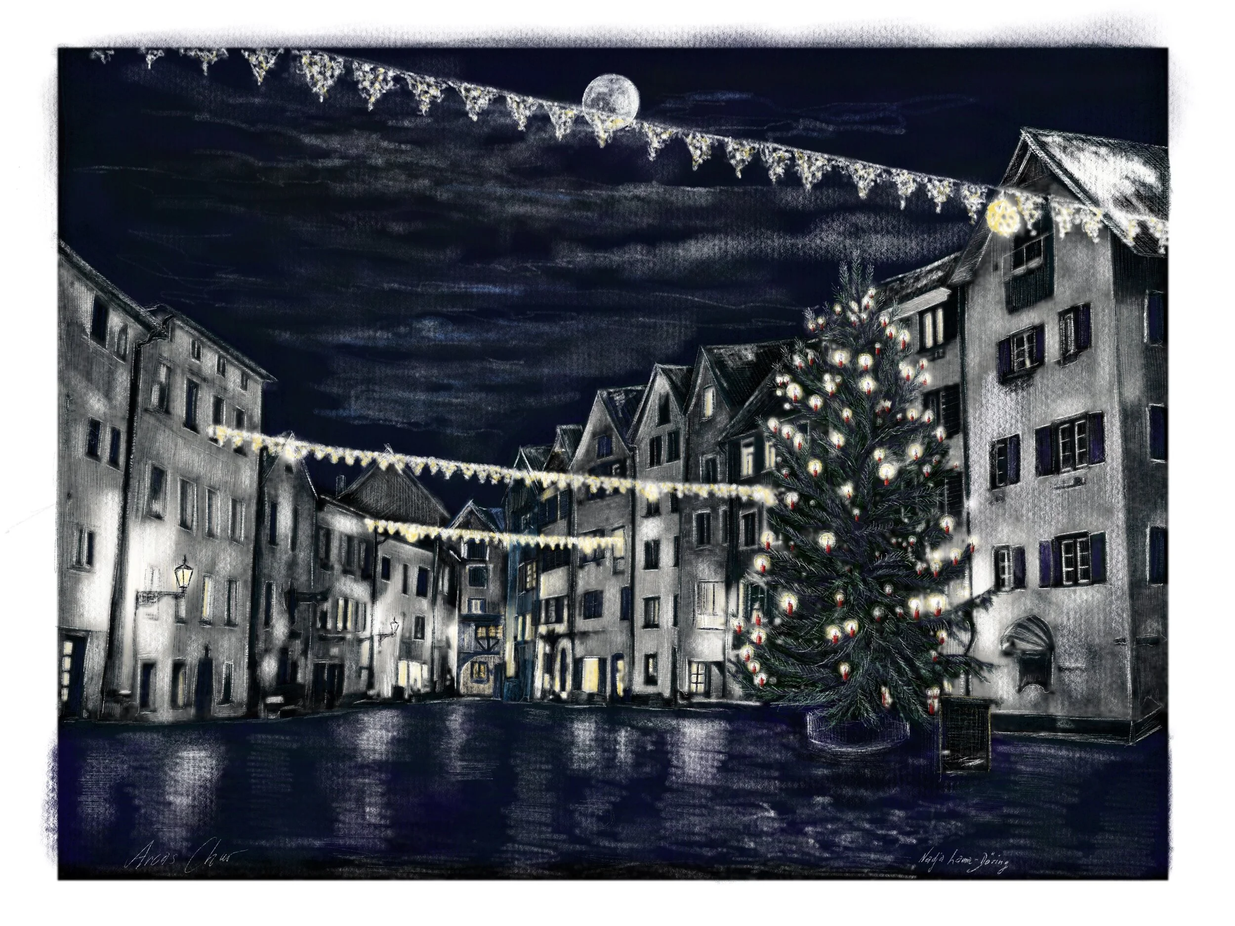 Ein weiteres Weihnachtliches Motiv vom Arcas Chur wartet auf Sie 