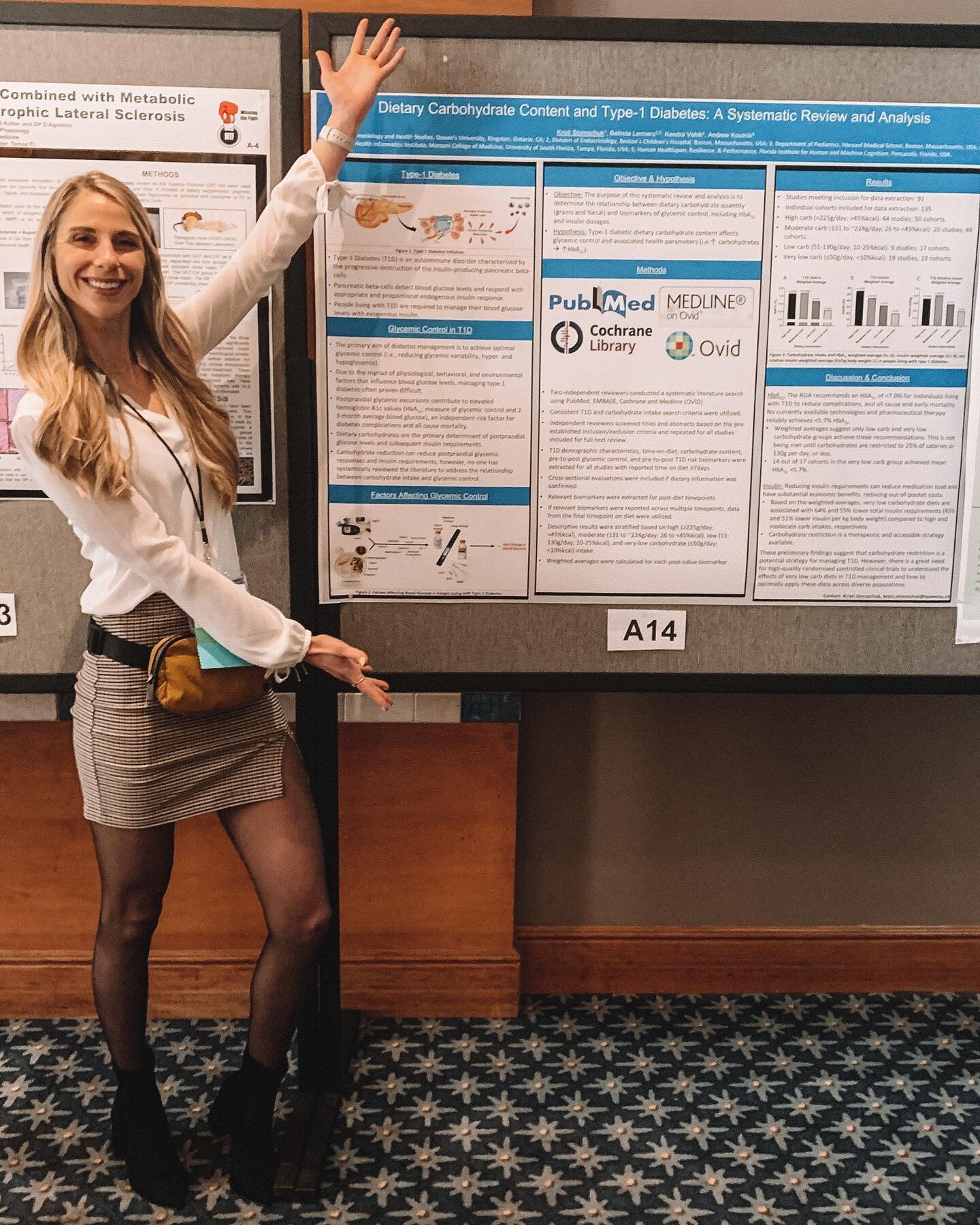 My science stuff 🤗 @metabolichealthsummit 

Preliminary findings from a huge and very long ongoing project suggesting a relationship between carbohydrate intake and glycemic control in type-1 diabetics in collab with some AMAZING scientists.