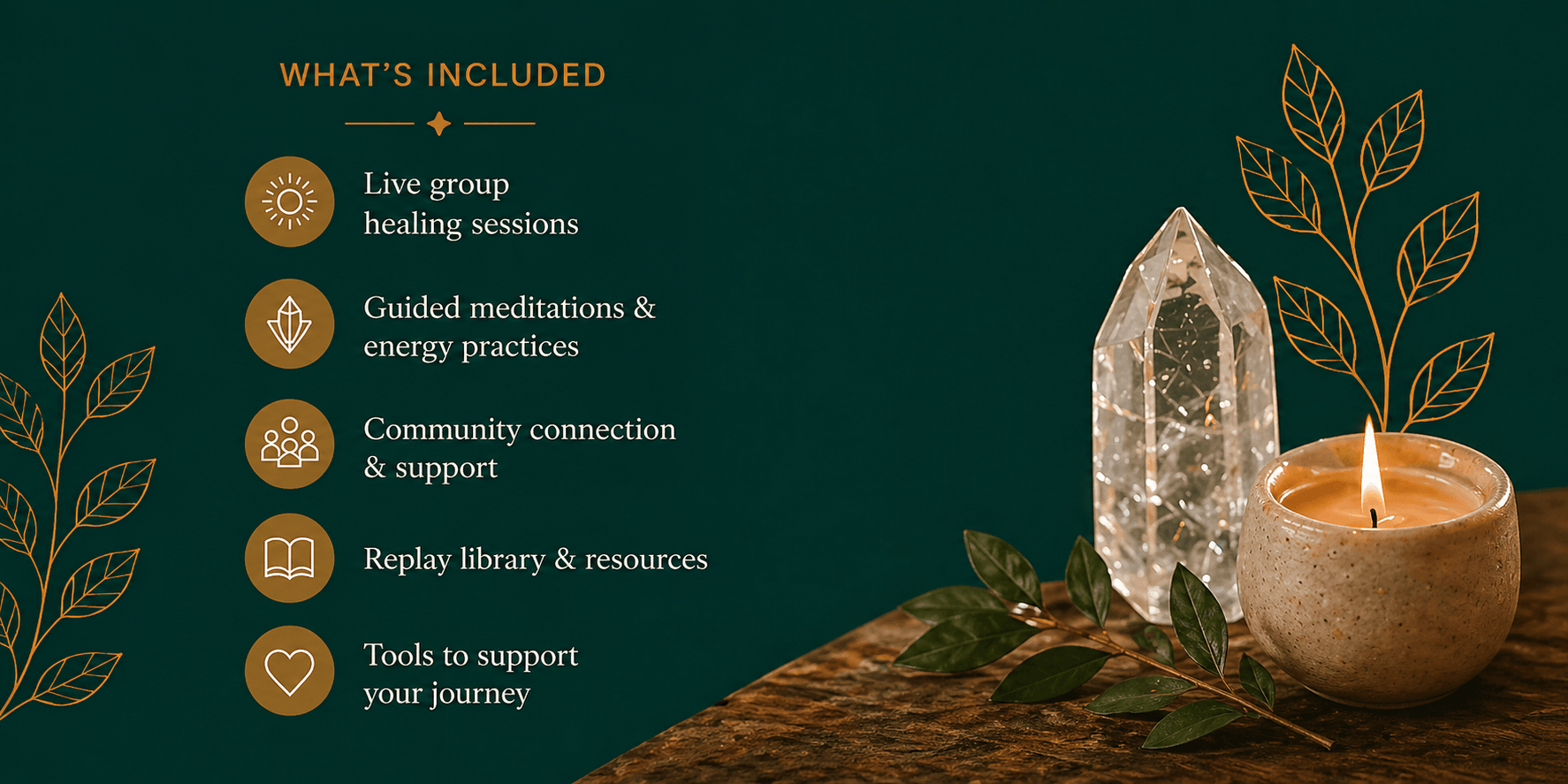 A space to reset, release, and reconnect — group healing community