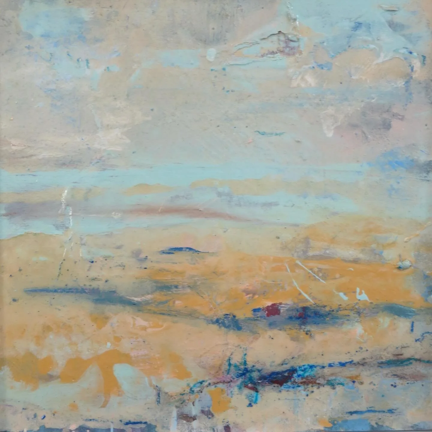 “Living Waters No.1”
Acrylic, Clay & Pastels on artist Board
15” x 15”
Available.