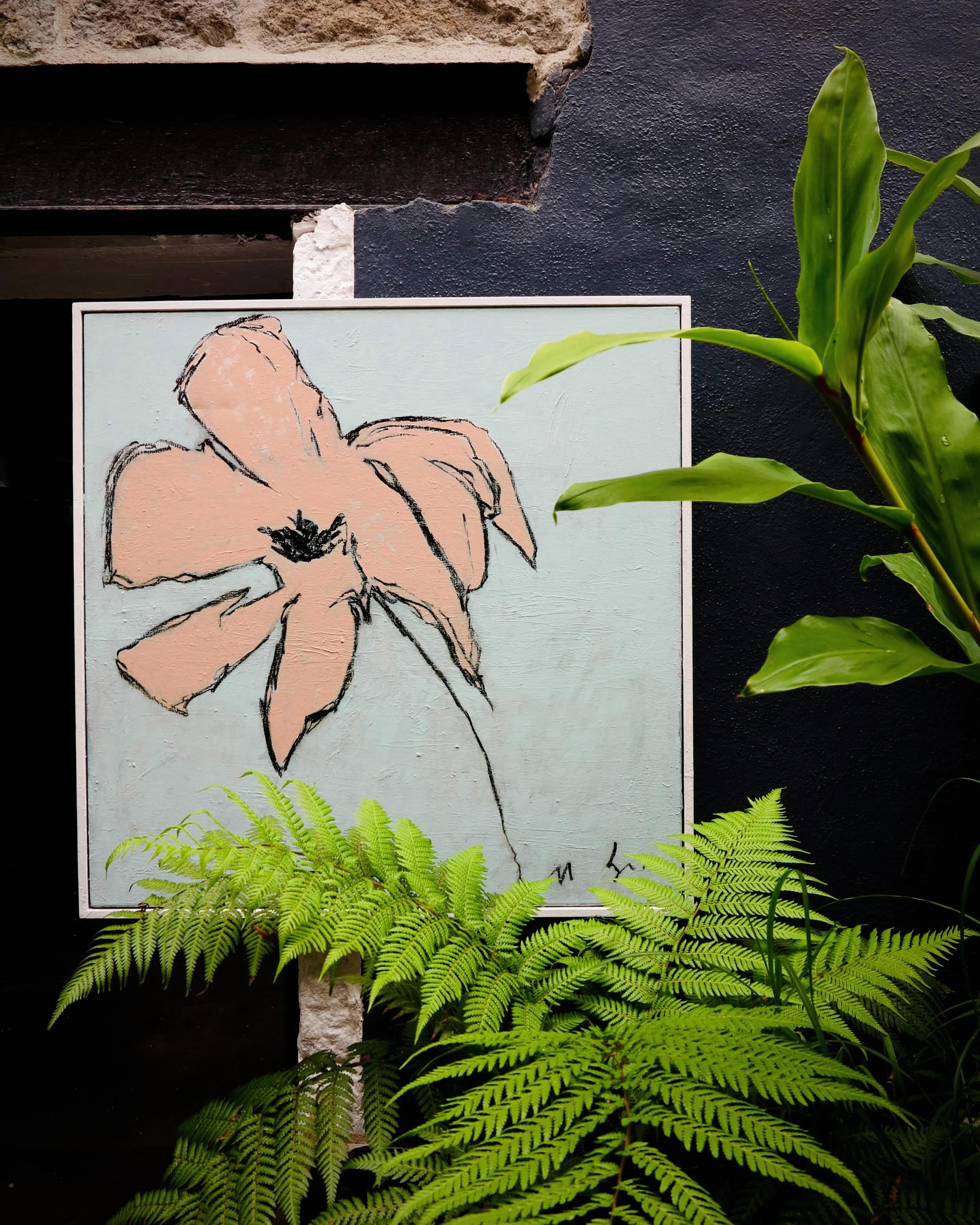 Thank you to all those who&rsquo;ve purchased my small book &ldquo;flowers&rdquo; via my website. This piece first took shape in my sketchbook before finding its way onto canvas.

&ldquo;Consider&rdquo; 
80 x 80cm
Mixed media on canvas
Available - fe