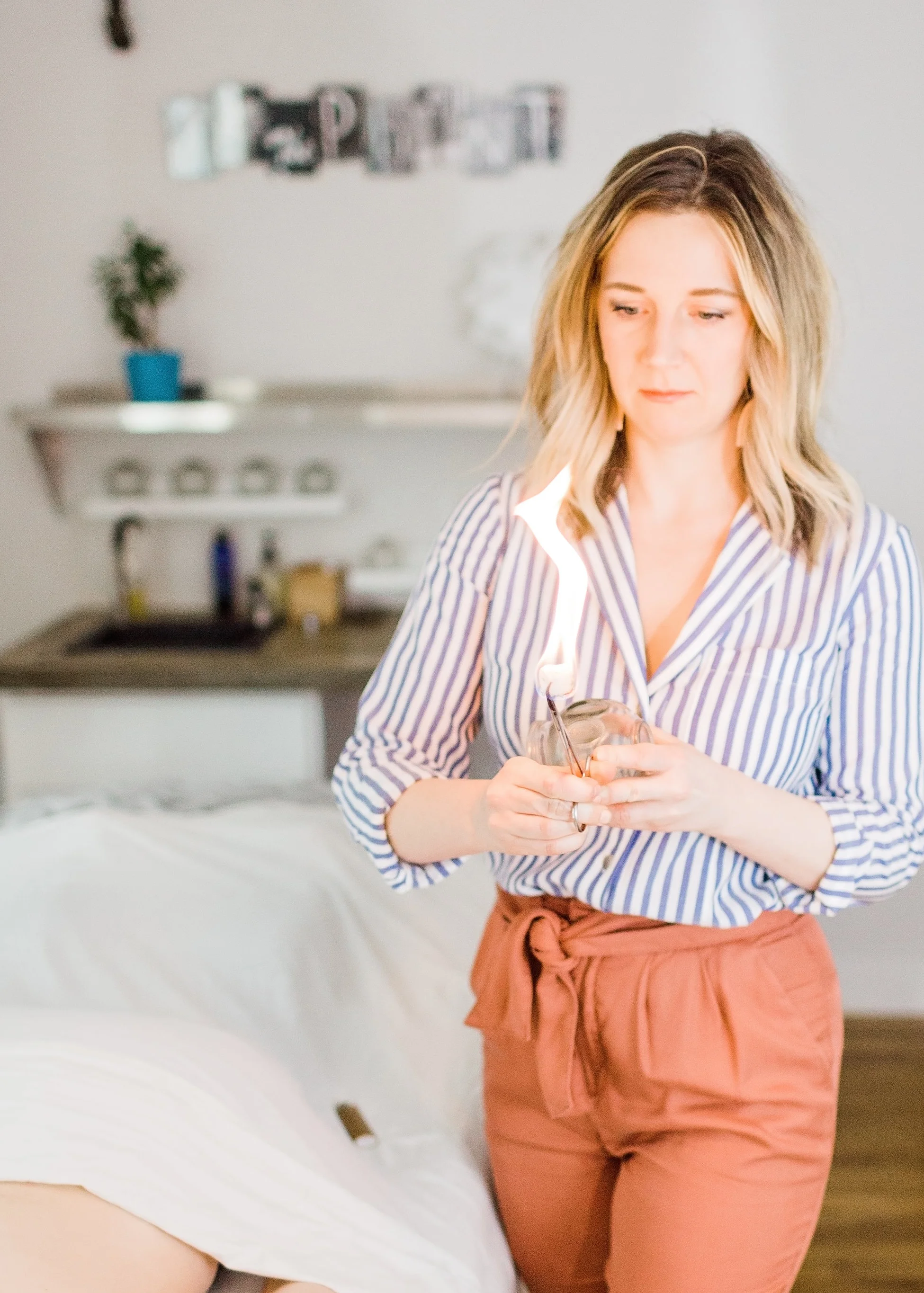 Add 20-minute fire cupping treatment to your dry needling appointment to increase the effectiveness of the trigger point therapy, or dry needling treatment.