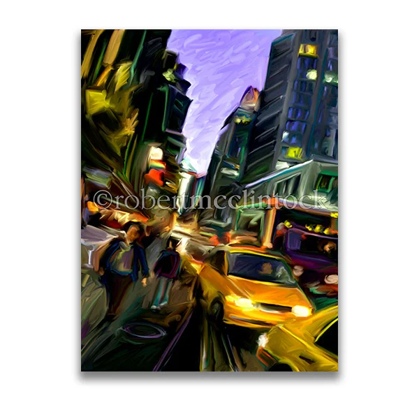 "STREET AND CABS" - NEW YORK CITY