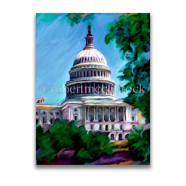 "CAPITOL WEST VIEW" - WASHINGTON, DC