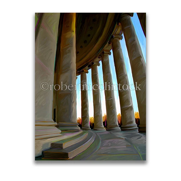 "JEFFERSON MEMORIAL COLUMNS" - WASHINGTON, DC