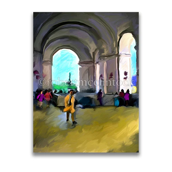 "UNION STATION MAN WALKING" - WASHINGTON, DC