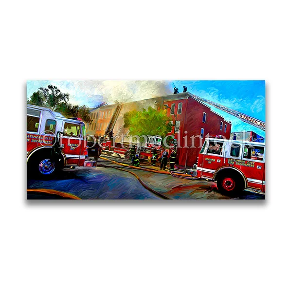 "5-ALARM FIRE PANO" - BCFD