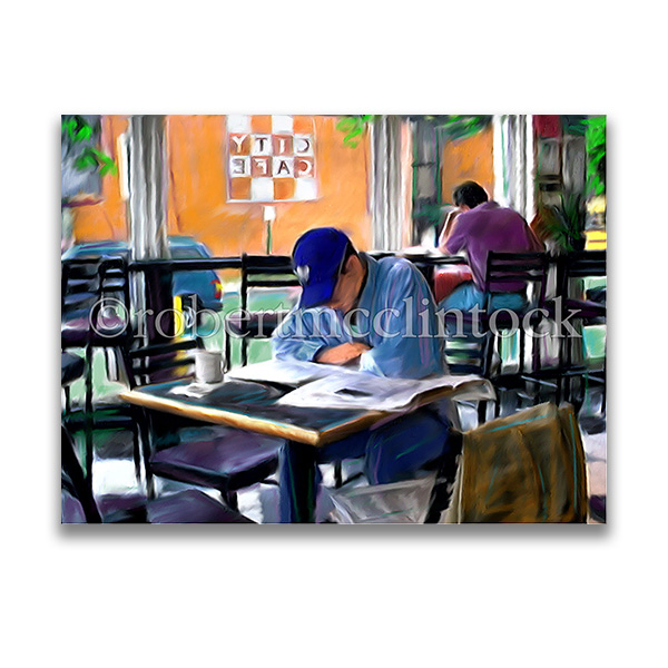 "CITY CAFE GUY READING" - MOUNT VERNON